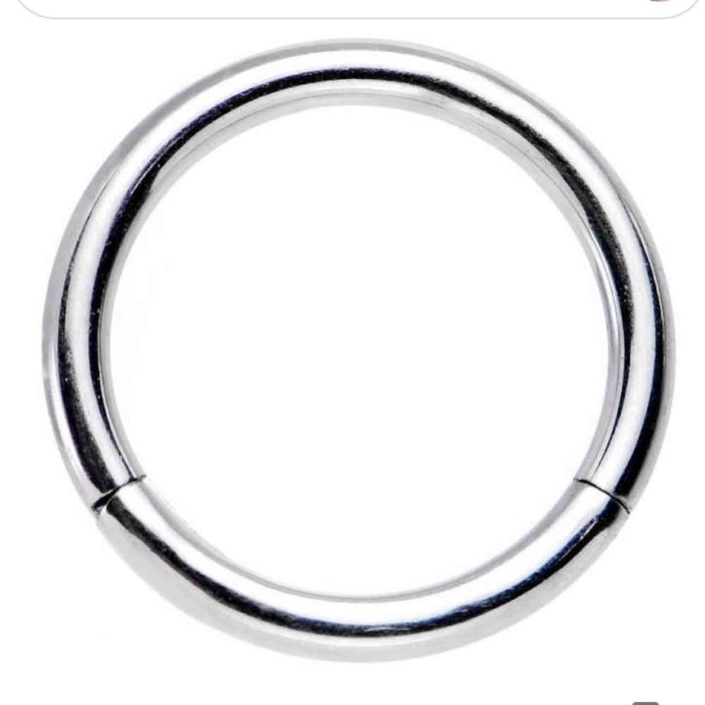 Hinged 16G Surgical Stainless Steel Hoop